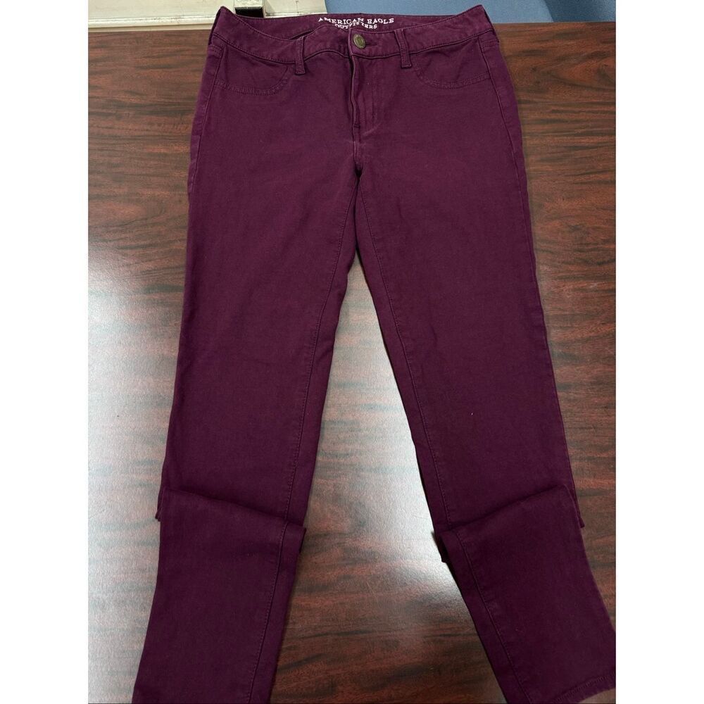American Eagle Burgundy Super Stretch Jegging Pants Size 10